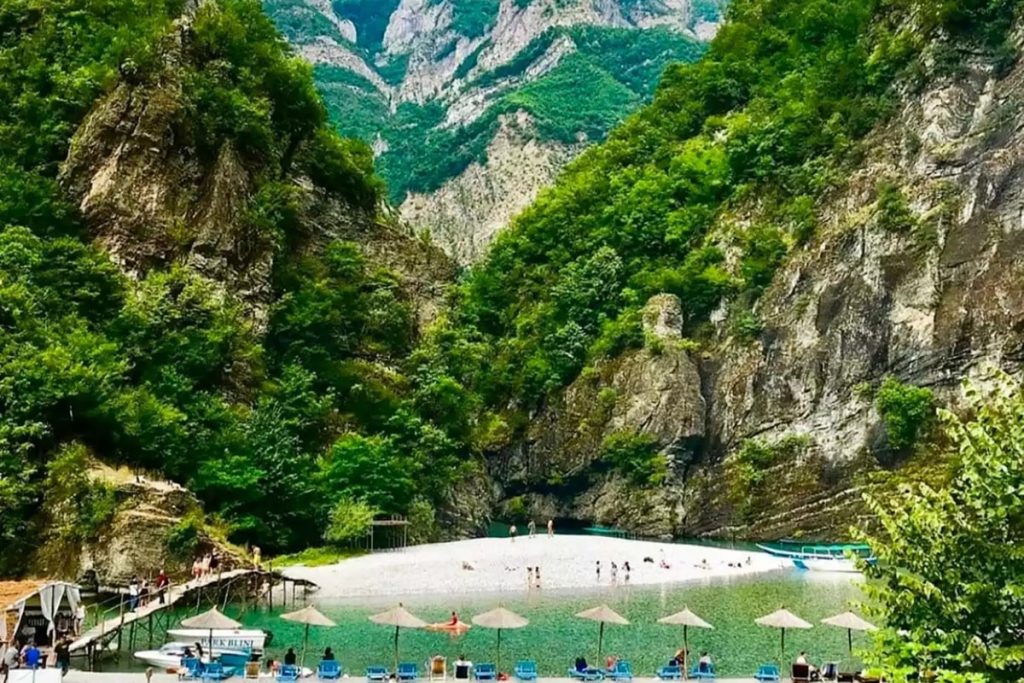 Stunning Shala River, the 'Thailand of Albania,' with turquoise waters and lush surroundings