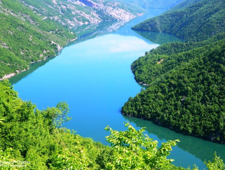 Springtime scenery around Shala River and Koman Lake in full bloom