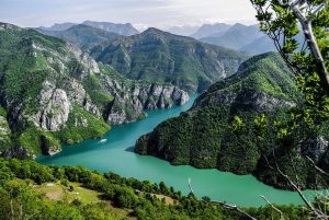 Vau i Dejes Lake and Dam in Albania