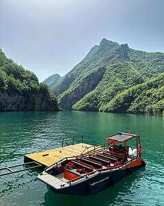 North Albania Boat speedboats ready for Koman Lake and Shala River boat tours